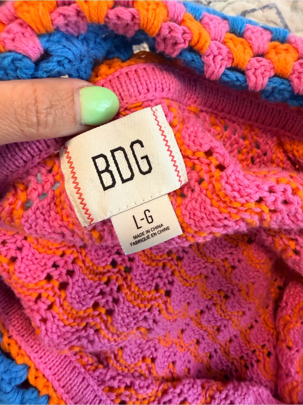 BDG Pink and Coral Knit Wide-Leg Pants with Matching Jacket - Picture 12 of 13